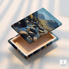 Scafell Pike Poster Lake District Wall Art Print decorative box showcasing stunning mountain artwork and natural scenery.