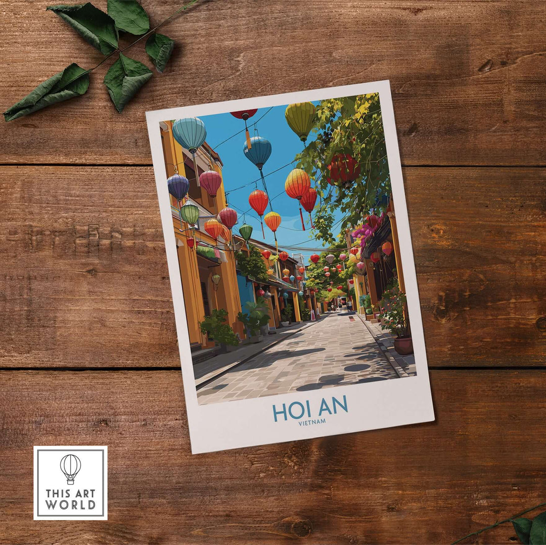 Colorful Hoi An lanterns adorning streets in Vietnam, showcasing cultural charm and vibrant decor.