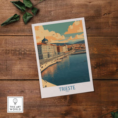 Trieste Italy Wall Art showcasing the picturesque waterfront and architecture of Trieste, Italy.