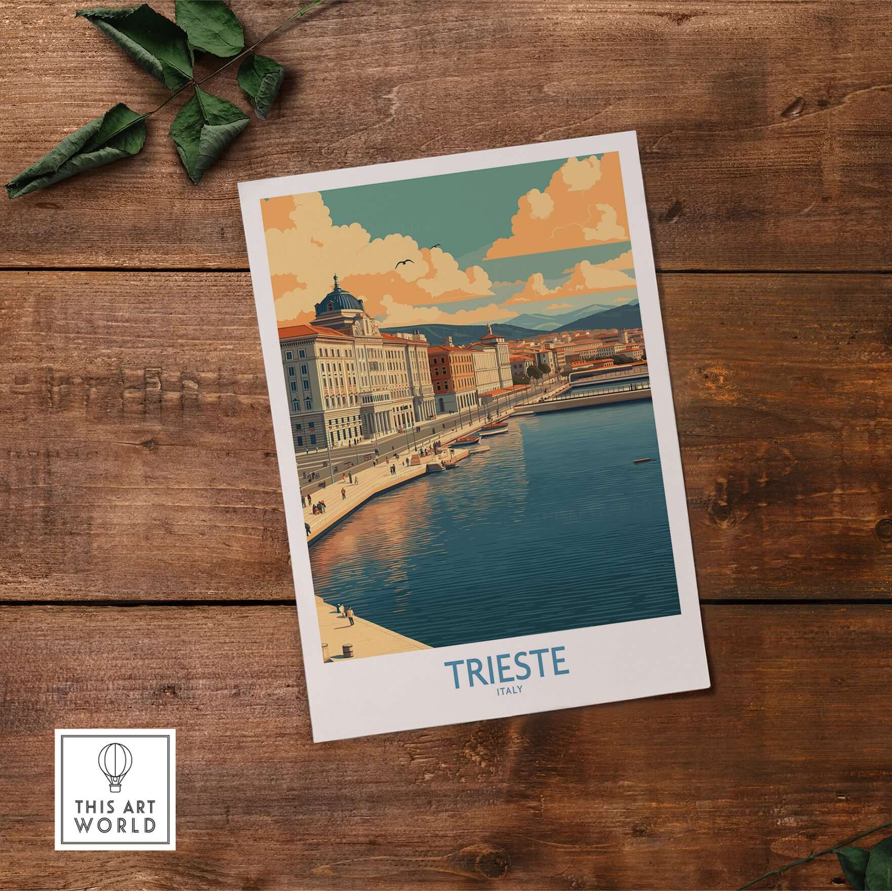 Trieste Italy Wall Art showcasing the picturesque waterfront and architecture of Trieste, Italy.