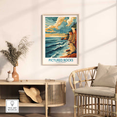Pictured Rocks Travel Print-This Art World