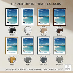 Isle of Harris Poster Scotland - Outer Hebrides Travel Print framed print frame colour options: black, white, natural, brown, gold, silver, dark grey and light grey