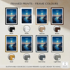 Paros Greece Print framed print frame colour options: black, white, natural, brown, gold, silver, dark grey and light grey