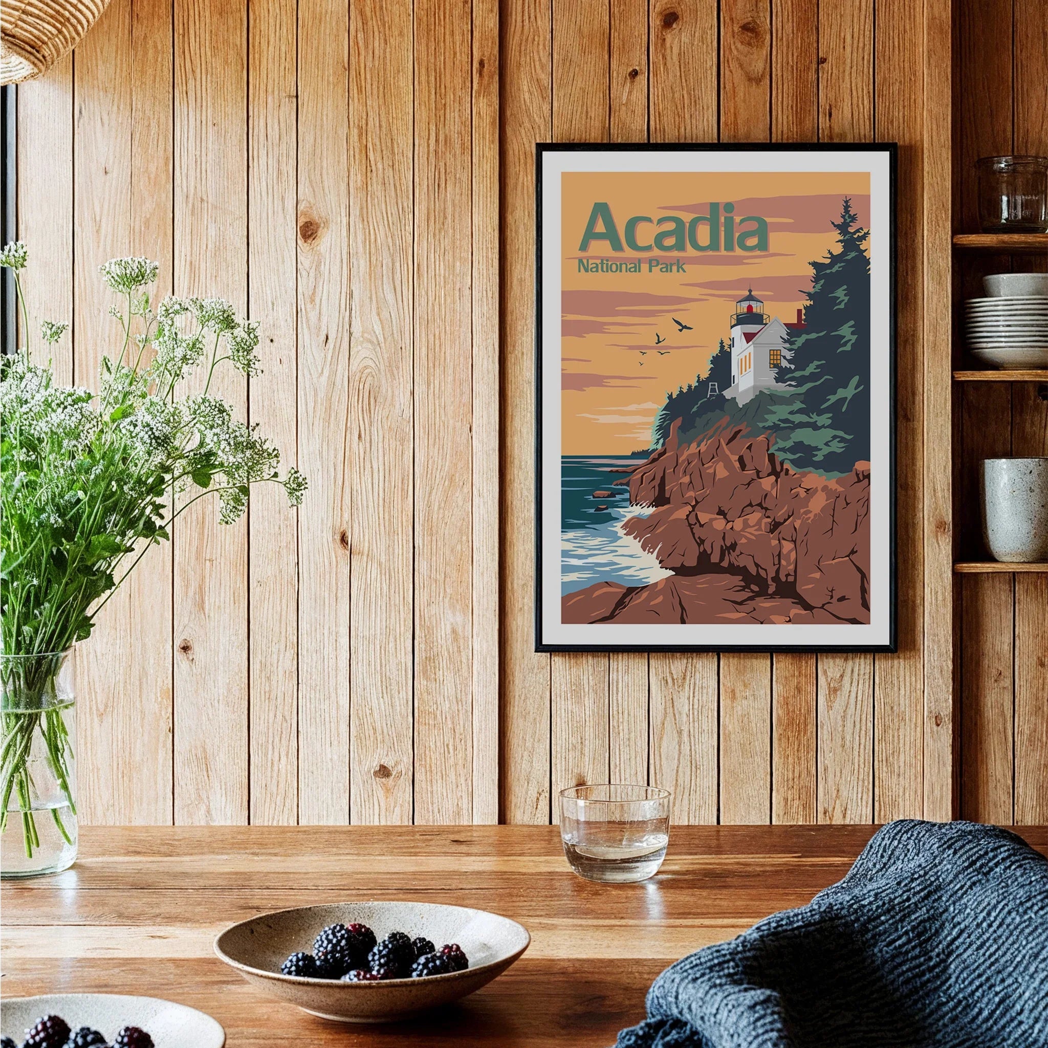 Acadia National Park Poster - Vintage Wall Art – This Art World