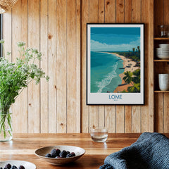Lomé Togo Poster | West African Coastline Canvas Print showcasing stunning beach and ocean view.