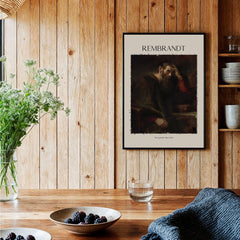 Rembrandt The Apostle Paul 1657 Religious Art Print Baroque Painting Poster in a cozy home setting