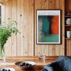 Mark Rothko Style Modern Canvas Abstraction Painting | Contemporary Wall Art showcased in a stylish interior setting.