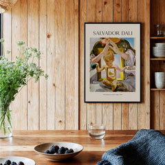 Salvador Dali Madonna Port Lligat 1949 Surrealist Religious Art Print Poster Gala on wooden wall