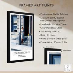 Edward Hopper Summertime 1943 Delaware Art Museum Art Print, framed with professional Giclée printing and clear glazing.