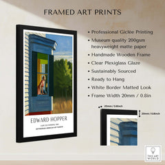 Edward Hopper Cape Cod Morning 1950 Art Print Poster - American Realism framed art print with details.