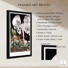 Exhibition Art Print Utagawa Kuniyoshi Skeleton Spectre Japanese Ukiyo-e Poster Wall Art framed and ready to hang