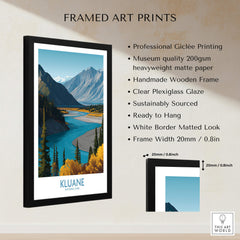 Kluane Canvas Print National Park | Canada Poster framed art print showcasing breathtaking landscape and quality craftsmanship.