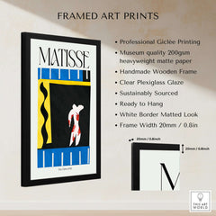 Matisse Art Print - The Clown 1943 Jazz Series Abstract Figure Poster framed art print featuring professional Giclée printing.