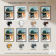 Edvard Munch Art Print - The Girls on the Bridge 1927 Painting - Museum Poster with various frame color options.