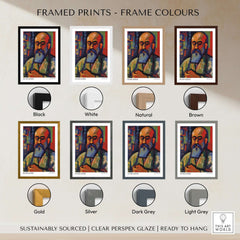 Framed Prints - Frame Colours featuring Matisse Art Prints - Fauvist Self Portrait Art Print in various frame styles.