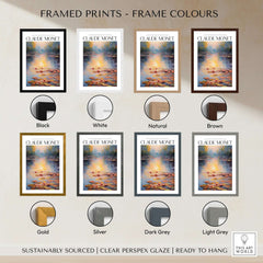 Claude Monet Wall Art Print - Vintage Home Decor Poster Impressionist Artwork framed in various colors