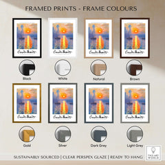 Framed prints showcasing colors for Claude Monet Art Print - Impressionist Sunrise Harbor Wall Art.