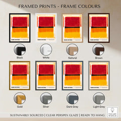 Mark Rothko Violet Black Orange Yellow 1949 Abstract Art Print Color Field Poster Guggenheim framed print color options