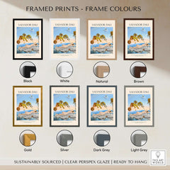 Framed prints color options for Salvador Dali Dream Caused by the Flight of a Bee Pomegranate Surrealism Art Print Poster Tigers.