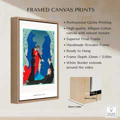 Exhibition Art Print George Barbier Empedocles Panthea Art Deco Mythology Poster Wall Art displayed in a stylish frame.