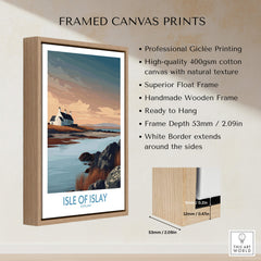 Isle of Islay Scotland Canvas Print | Hebrides Sunset Landscape Posters framed print showcasing professional giclée quality.
