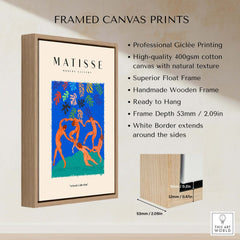 Matisse Art Prints - The Dance Figures Abstract Sky Poster framed canvas print with professional giclée printing.