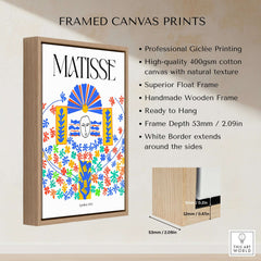 Matisse Apollon 1953 Decorative Cut Out Wall Art Print framed canvas print with vibrant colors