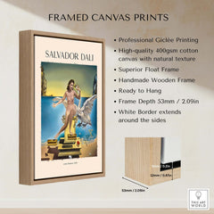 Salvador Dali Leda Atomica 1949 Surrealist Mythology Art Print Swan Poster Nuclear Mysticism framed canvas print