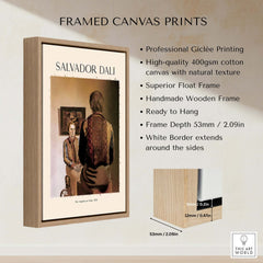 Salvador Dali The Angelus of Gala 1935 Surrealism Double Image Art Print Poster framed with professional giclée printing.