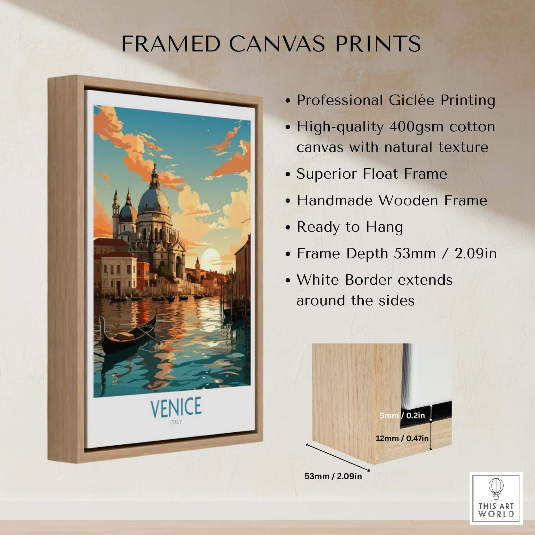 Detroit Michigan City Skyline Art Print | Renaissance Center Poster