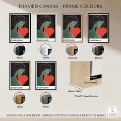 Edvard Munch Art Print - Edvard Munch Two Heart c1899 Woodcut - Symbolist Love Poster framed canvas color options.