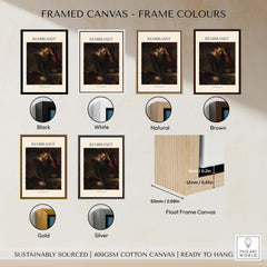 Framed options for Rembrandt The Apostle Paul 1657 Religious Art Print Baroque Painting Poster in various colors.