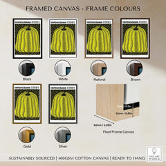 Yayoi Kusama Yellow Black Pumpkin 1991 Hong Kong Art Print Poster Polka Dot Decor framed color options display