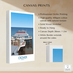 Cromer Norfolk Wall Art – Historic Seaside Pier Art Print showcasing canvas prints and professional Giclée printing.