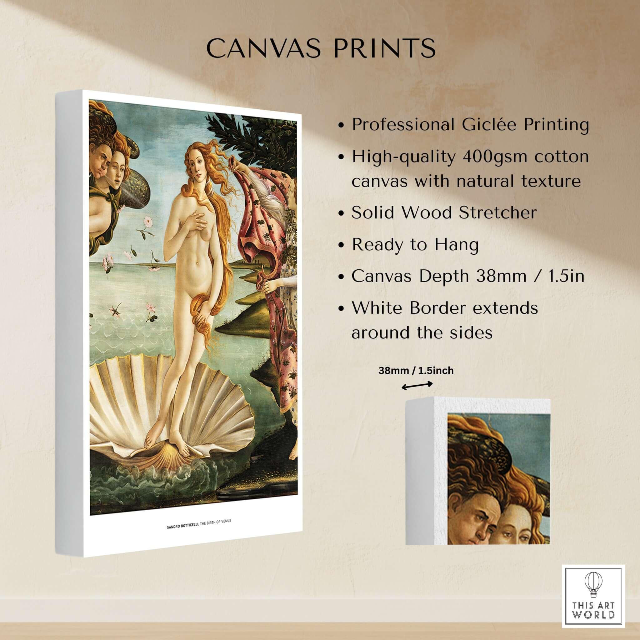 The Birth of Venus Art Print by Sandro Botticelli – This Art World