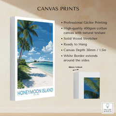Honeymoon Island Poster | Sunny Florida Gulf Canvas Print showcasing professional Giclée printing and vibrant coastal scene.