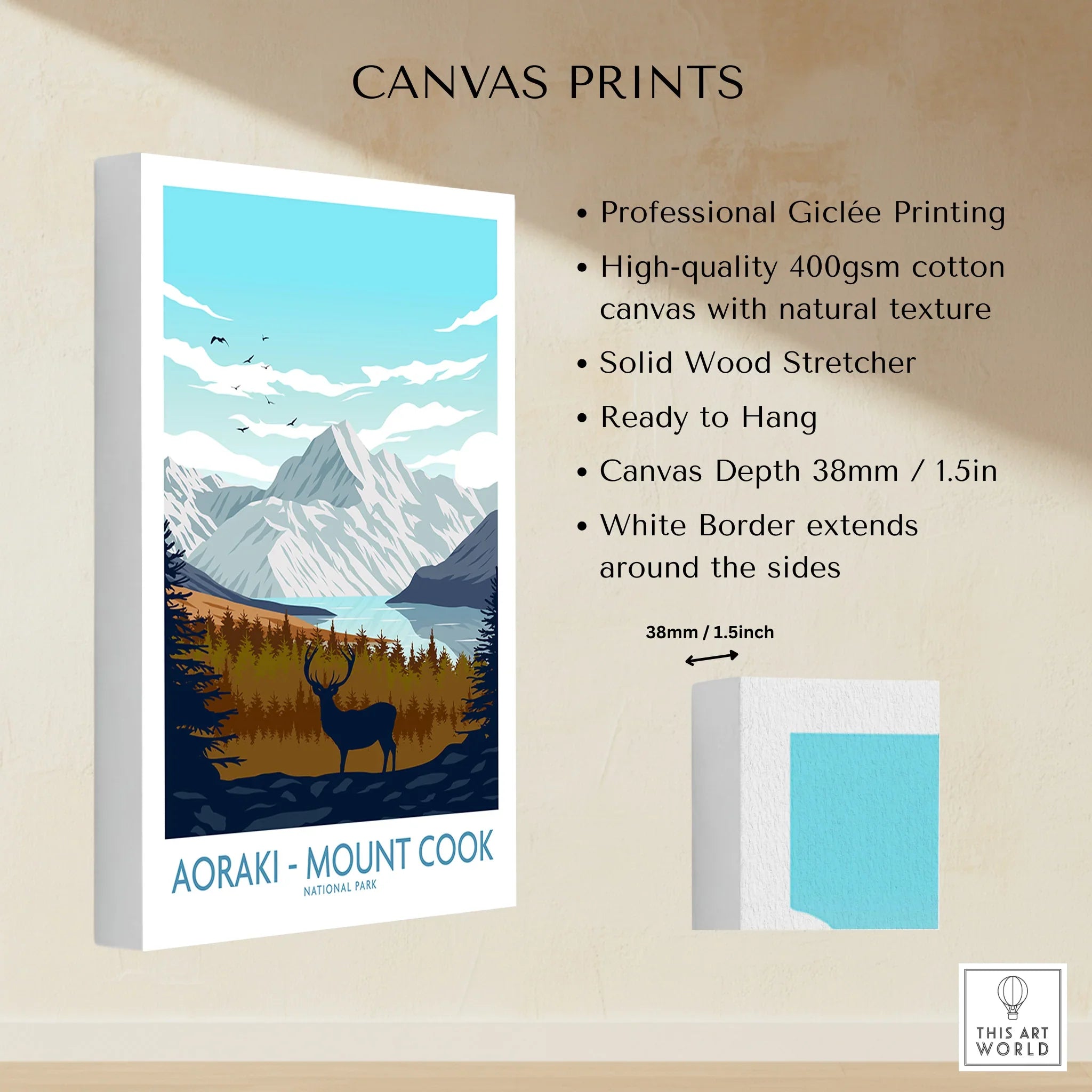 Mount Cook Aoraki Poster