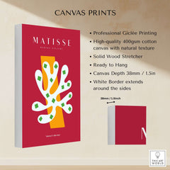 Matisse Art Prints - White Coral Abstract Green Diamonds Print on high-quality canvas, featuring unique design elements.