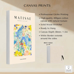 Matisse Art Prints - Abstract Vibrant Landscape Painterly Poster showcasing Giclée printing on high-quality canvas.
