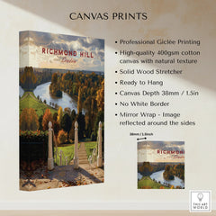 Richmond Hill London canvas print featuring a scenic river landscape and autumn trees.