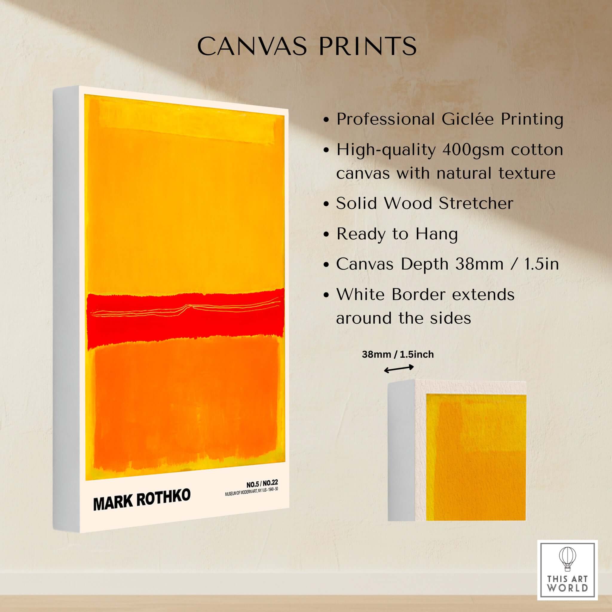 Mark Rothko No 5 No 22 Abstract Print Art Poster – This Art World