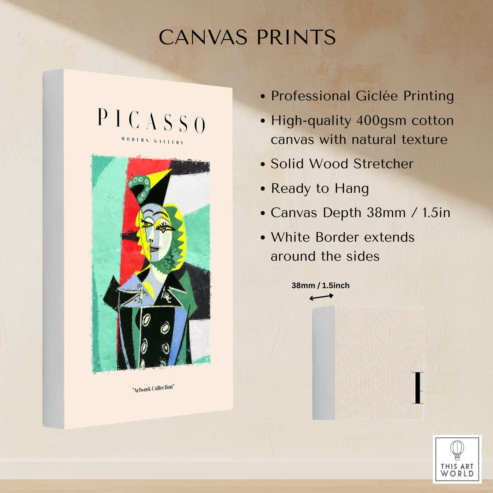 Picasso Woman Black Jacket Abstract Portrait Poster Cubist Style Artwork Print Collection features professional Giclée printing.