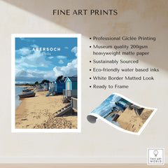 Abersoch Welsh Seaside Village Scene Print | Llyn Peninsula Home Art