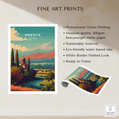 Kosovo Peja Canvas Print | European Travel Wall Art showcasing vibrant landscapes and architecture from Peja, Kosovo.