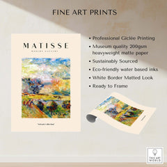 Matisse Art Prints - Abstract Painterly Landscape Bridge Poster showcasing professional Giclée printing and museum quality.