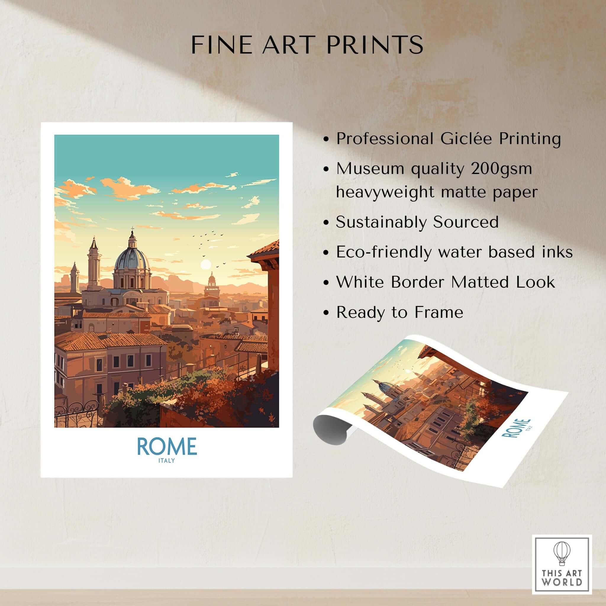 Stunning Rome Poster - Perfect Wall Decor – This Art World