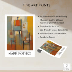 Rothko Style Emotional Abstraction Painting | Modern Abstract Wall Decor featuring fine art print details.