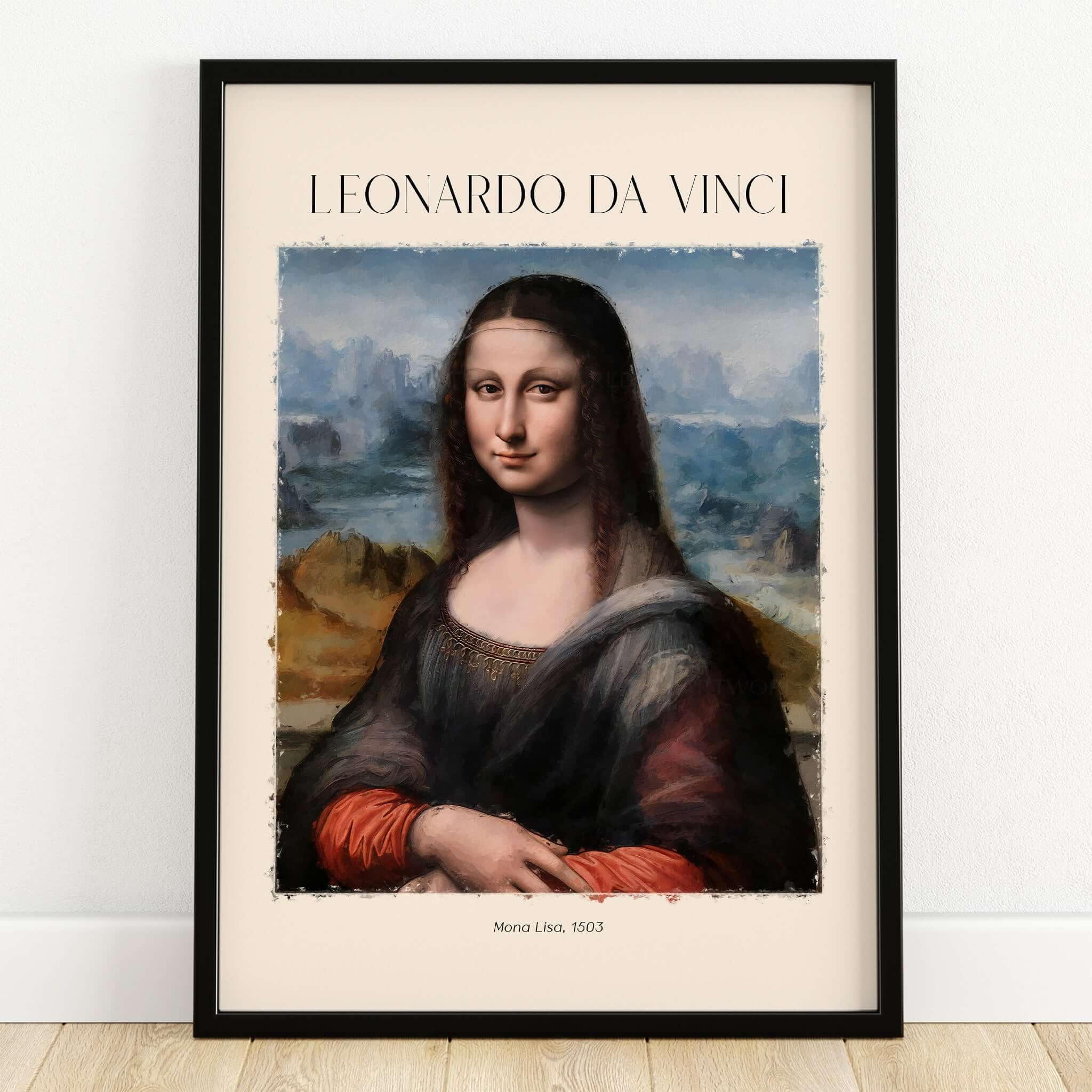 Leonardo da Vinci Art Print -  Mona Lisa 1503 Iconic Renaissance Portrait Art Print Louvre Poster