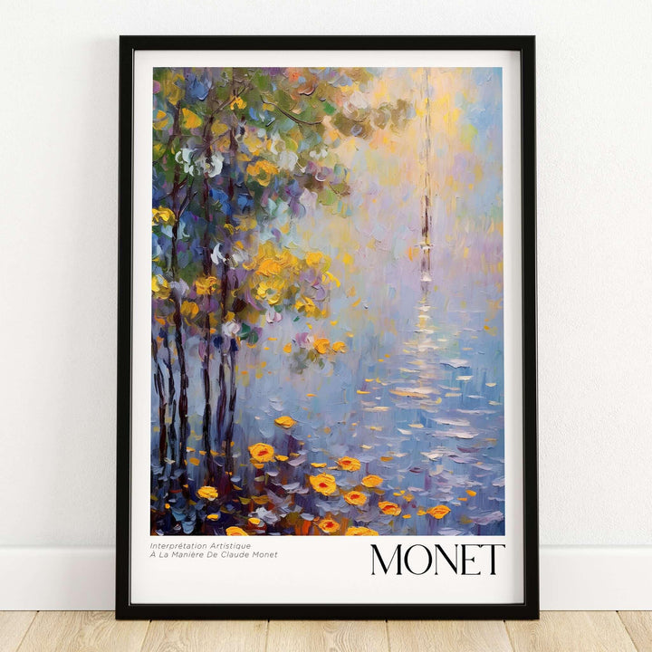 Claude Monet Art Print - Impressionist Wall Art Poster - Monet Framed Print showcasing a vibrant nature scene.