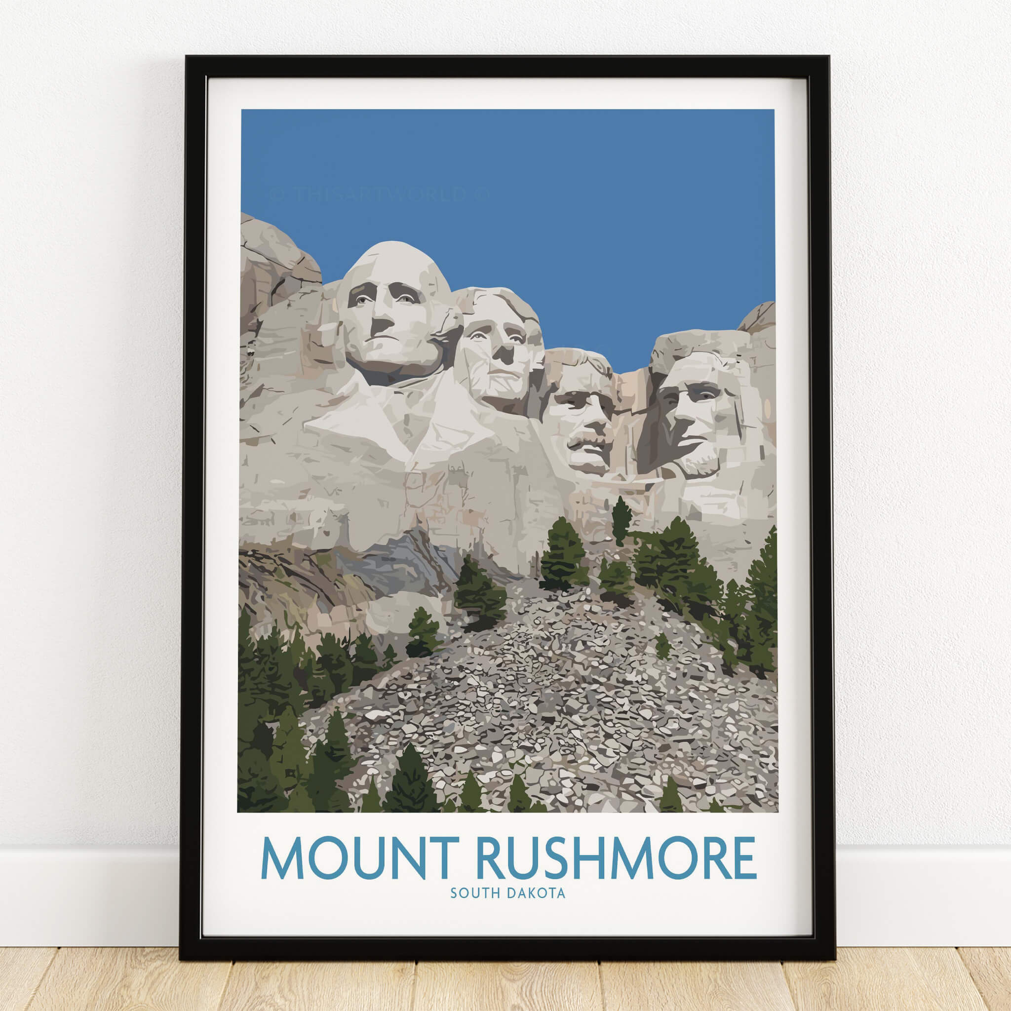 Mount Rushmore Poster | Black Hills National Memorial Canvas Print South Dakota